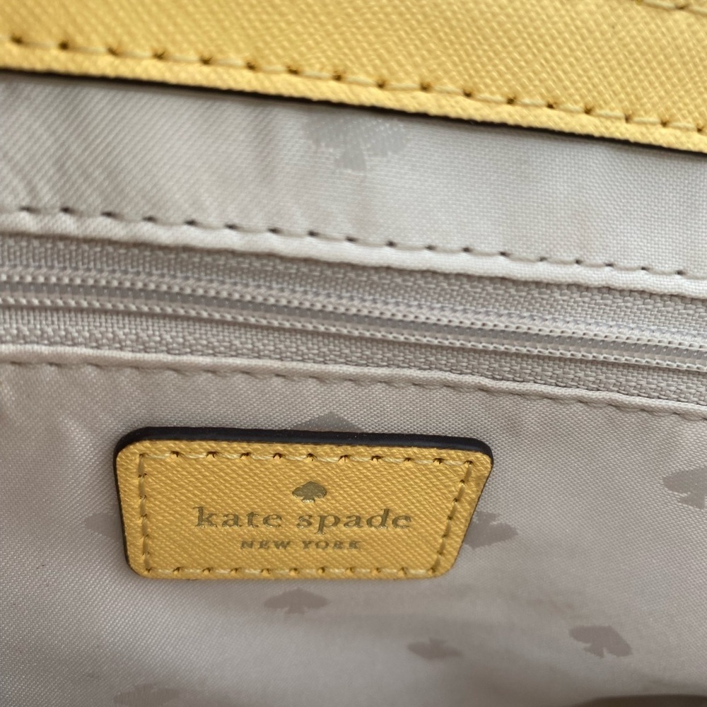 Kate Spade Women's Leather Laurel Way Greer Crossbody Bag Daybreak Yellow Small - Picture 9 of 9